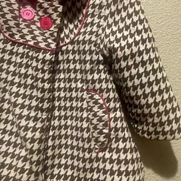 Penelope Mack LTD Girl Checkered Coat Size 24M - Picture 4 of 8